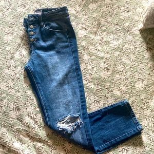 Girls Size 12 YMI destructed jeans NWOT